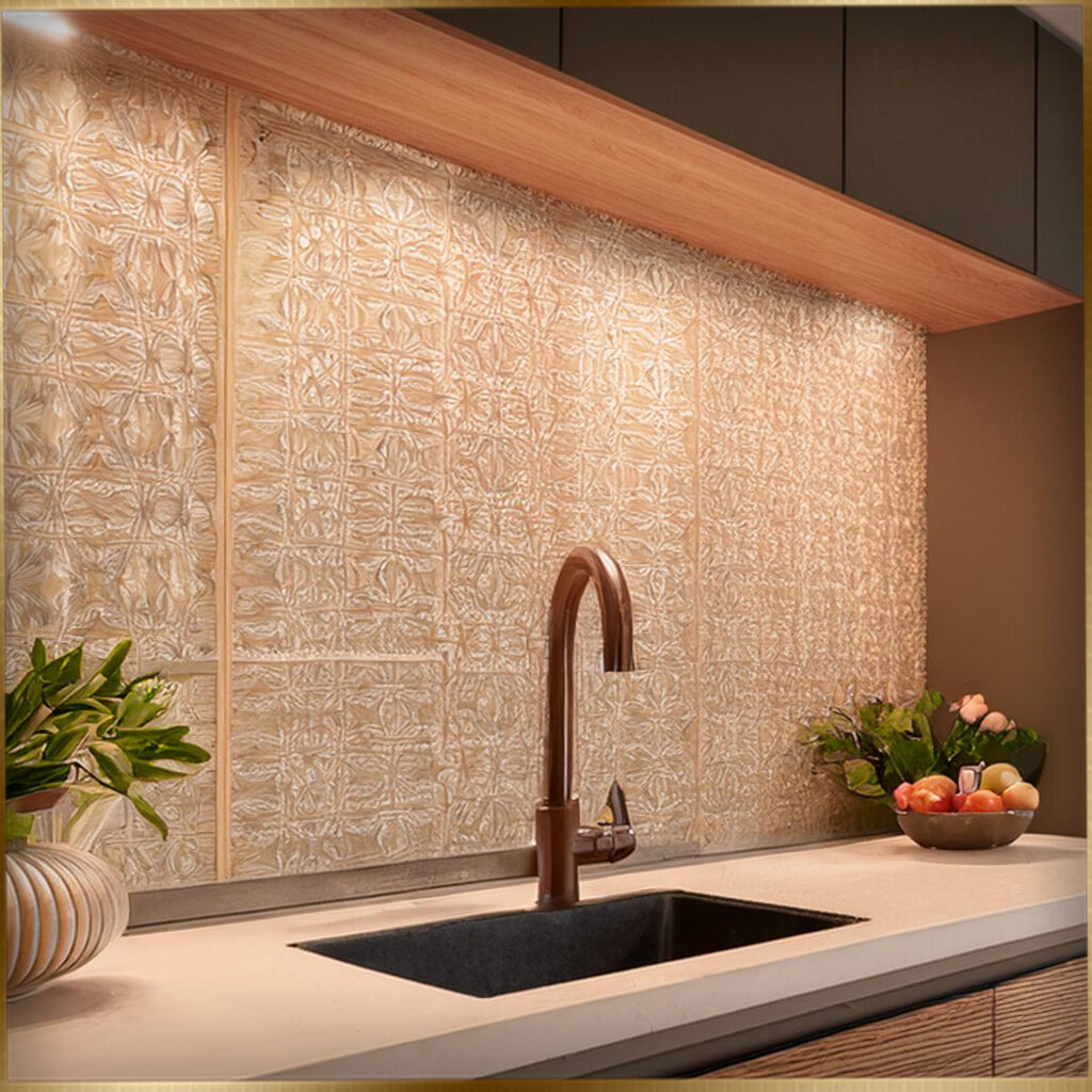 wallpaper for kitchen island