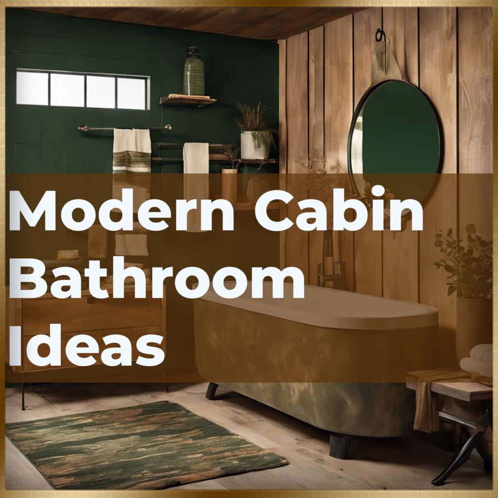 Modern Cabin Bathroom Ideas 