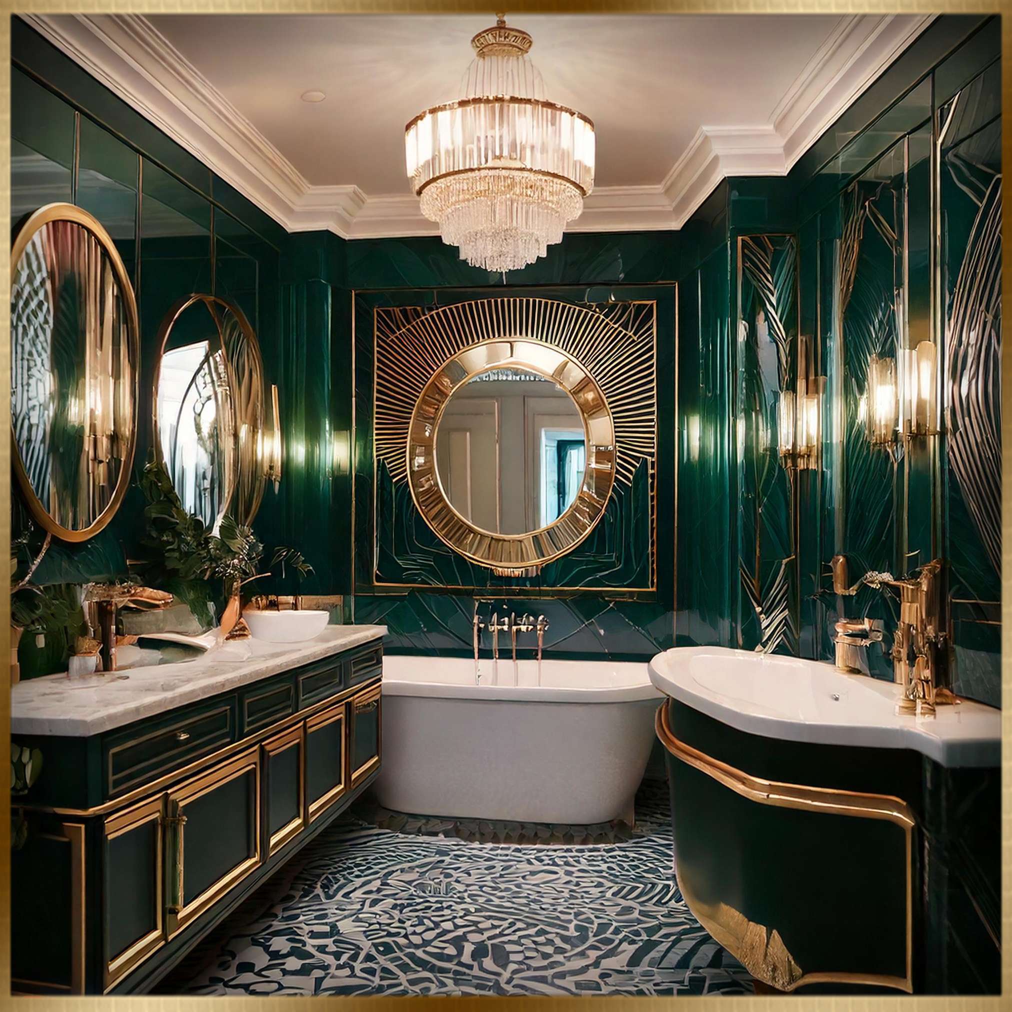 Art Deco bathroom design ideas