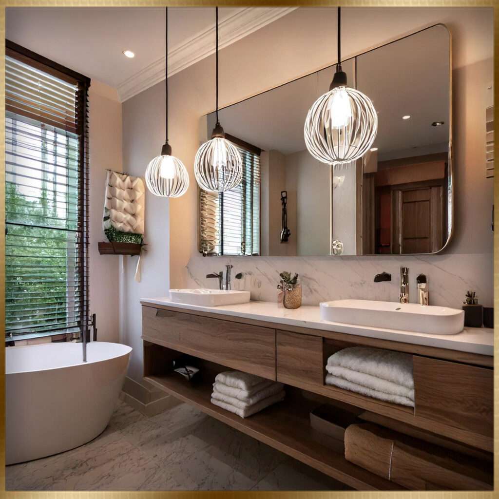 bathroom hanging lighting ideas