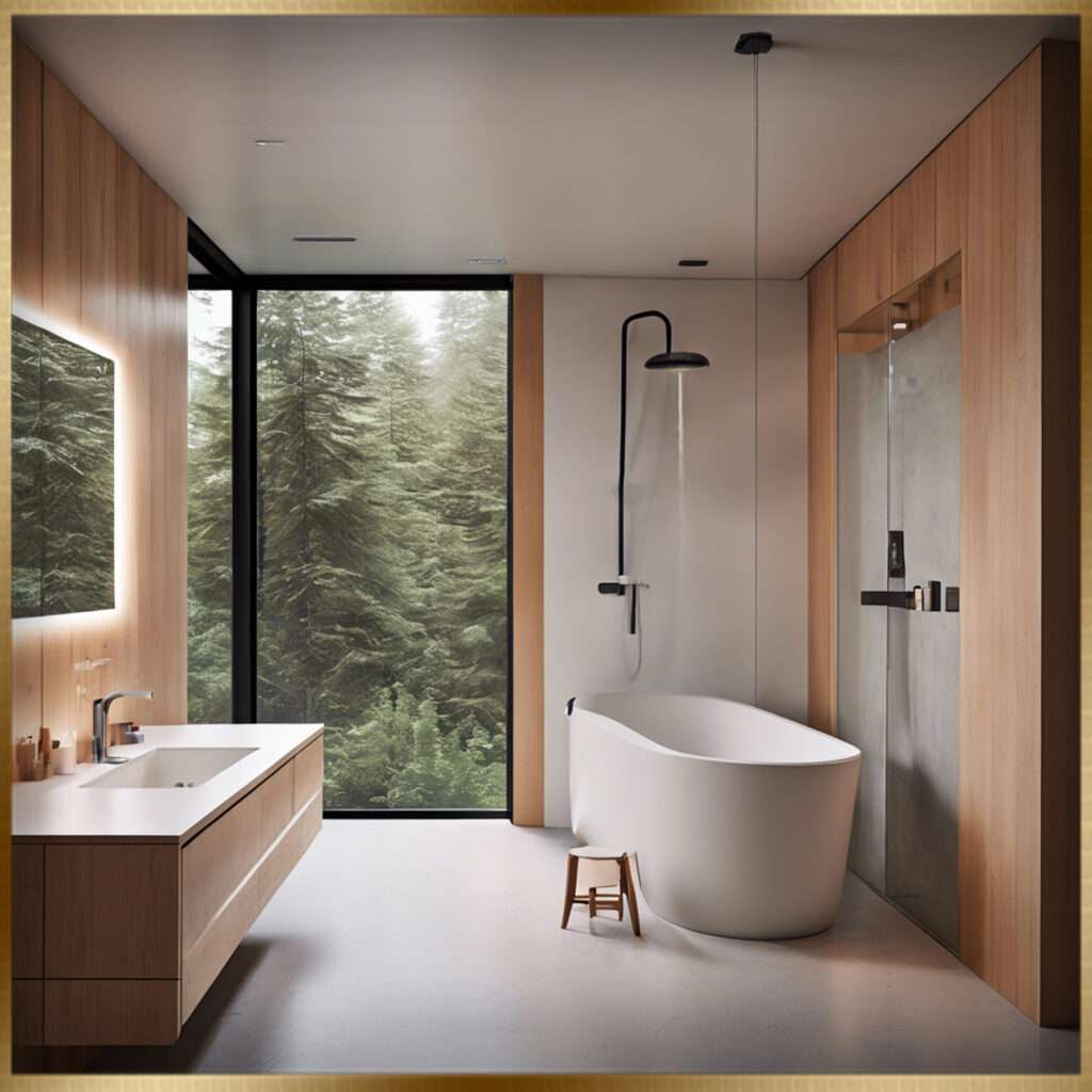 Modern Cabin Bathroom Ideas 