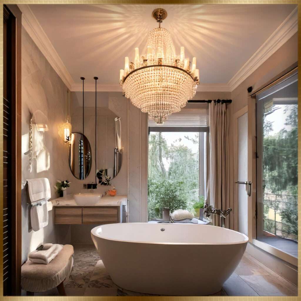 bathroom hanging lighting ideas