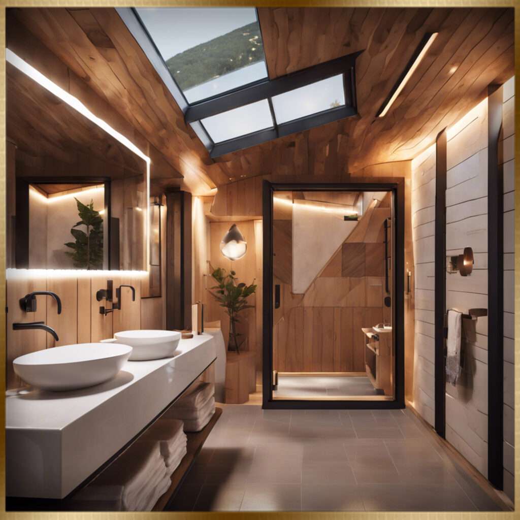 Modern Cabin Bathroom Ideas 