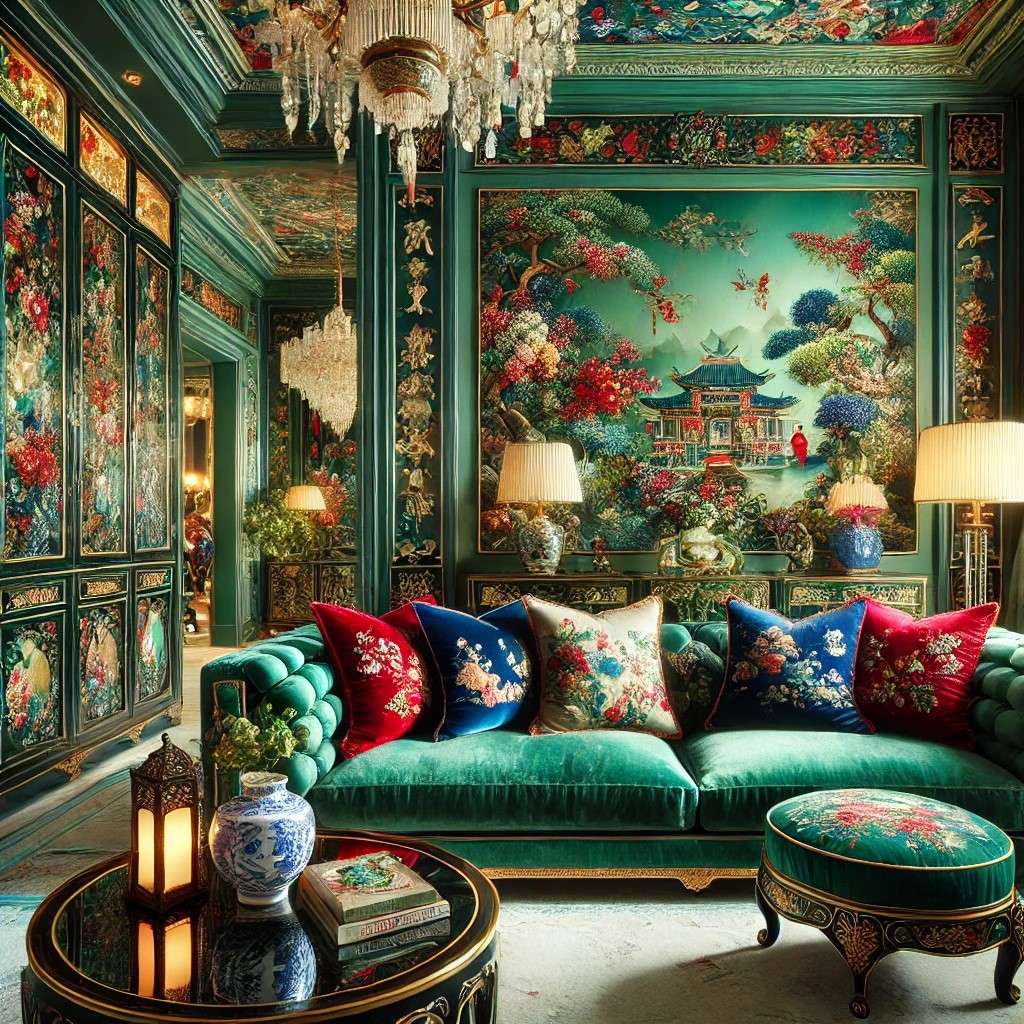 chinoiserie living room ideas